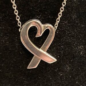 TIFFANY Paloma Picasso Loving Heart Pendant Necklace
